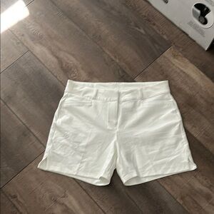 Women's White Golf Shorts